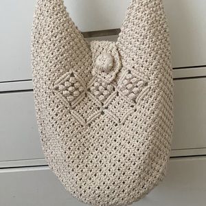 Bohemian Crochet Crossbody Bag